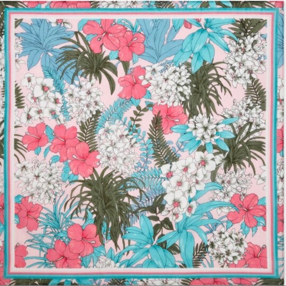 Floral Cotton scarf